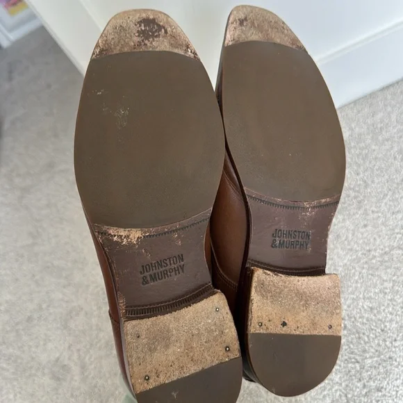 Johnston & Murphy Brown Leather Men's Dress Shoes - Size 9 - Picture 6 of 7